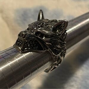 Wolf head Stainless Steel Unisex Ring